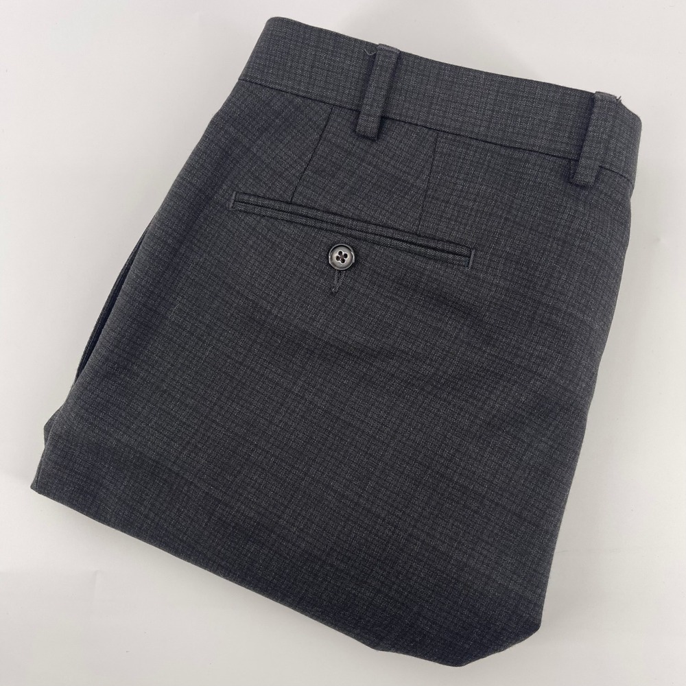 Lauren Ralph Lauren Dress Pants Gray Plaid Stretch 36x32